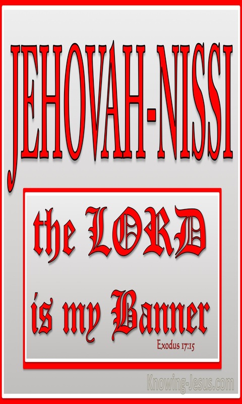 Exodus 17:15 The Lord Is My Banner (red)